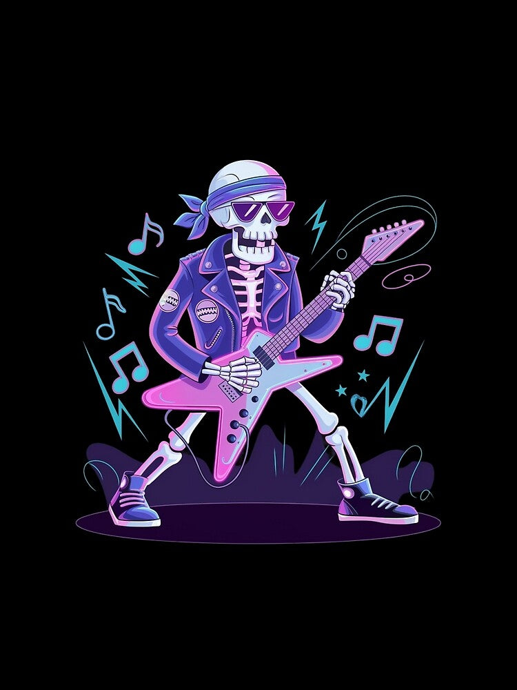 neon skeleton rocker by JMMR