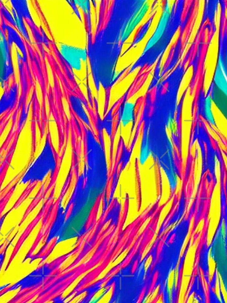 Abstract Colorful Feather Pattern by calibrit