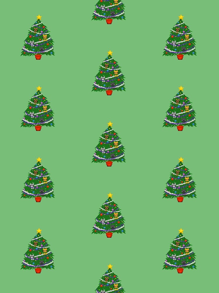 Pixel Cat Christmas Tree by Sixmod