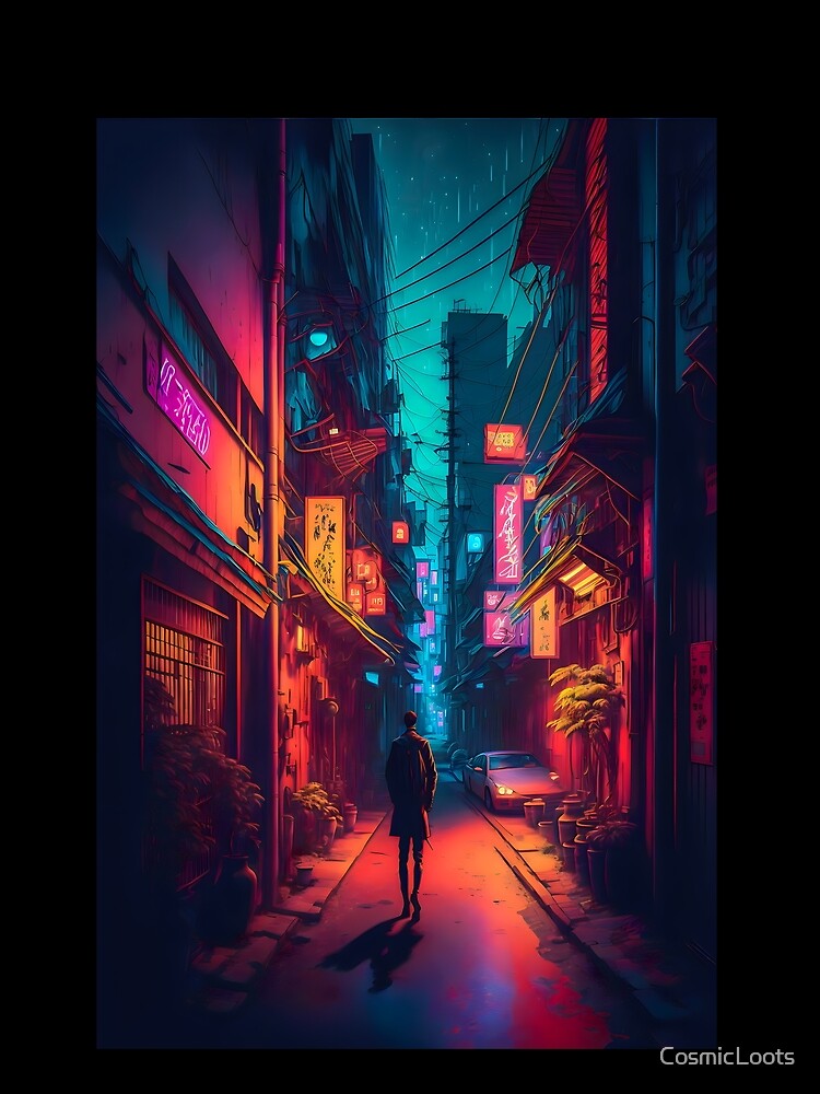 Tokyo Alleyway | Tokyo City | Tokyo Neon | Tokyo Cyberpunk by CosmicLoots