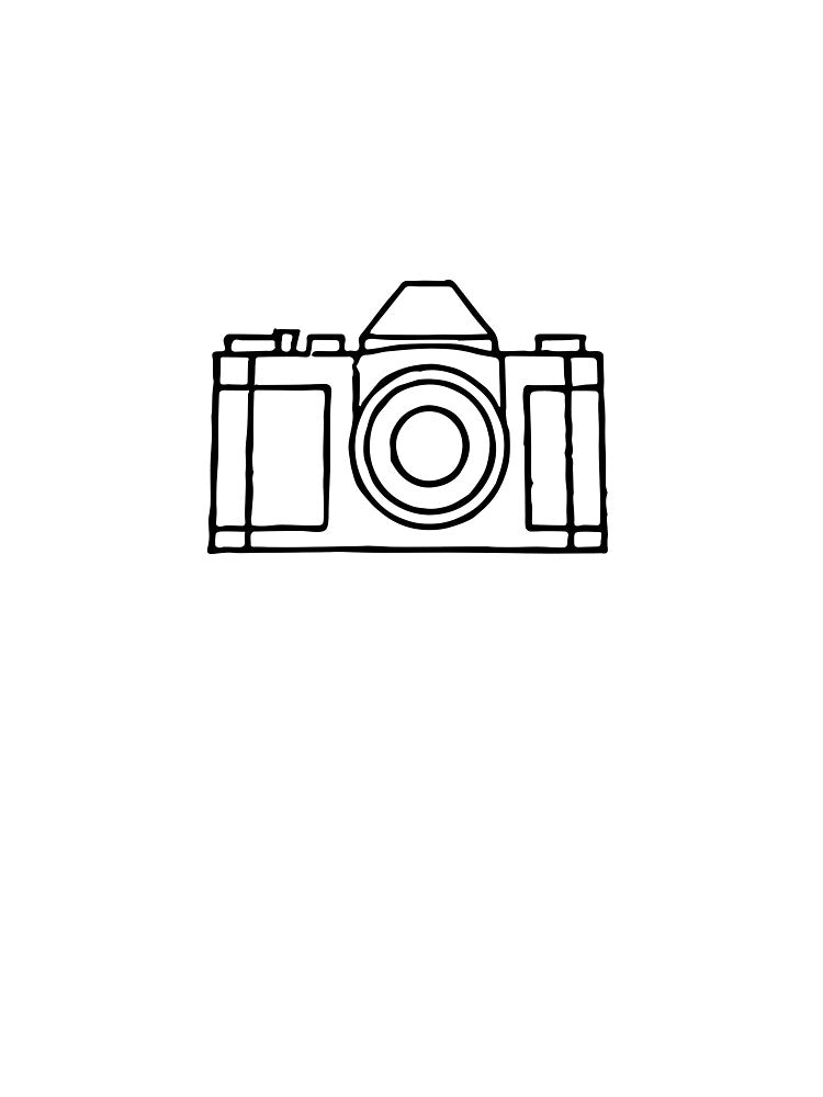 Camera Line Drawing #1 by Film Camera Nerds
