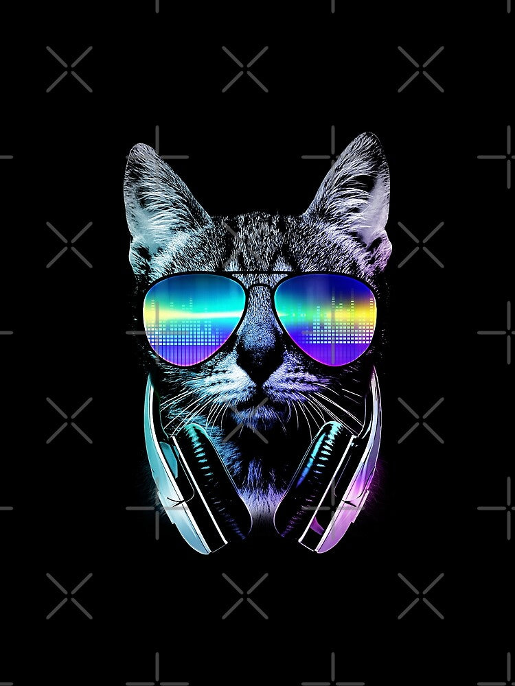 Music Lover Cat by clingcling