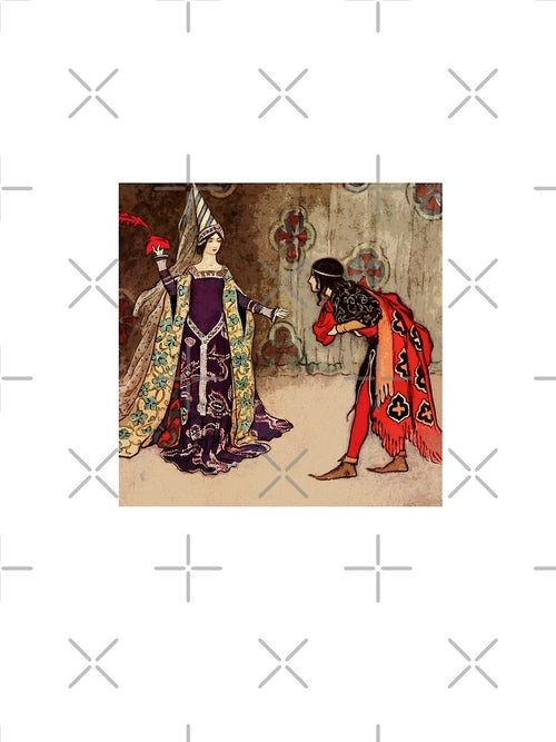 A Prince & Princess Vintage Illustration Warwick Goble by Bellathewilde