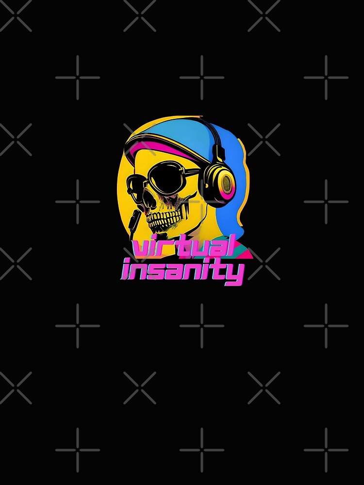 Virtual Insanity Skull with Headphones Artistic Design by Sanctum Cosmos