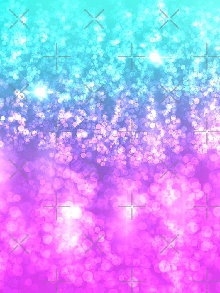 Sparkly gradient in pastel and vibrant shades of teal,purples and pink by Lubellebubble20