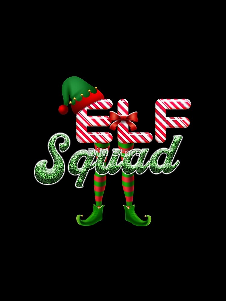 elf squad family christmas Mask pajamas shirt Elf X mas Funny Santa Claus Merry Christmas Santa Squad Elves Christmas Tree Family Christmas Elf Gifts by DiM Store