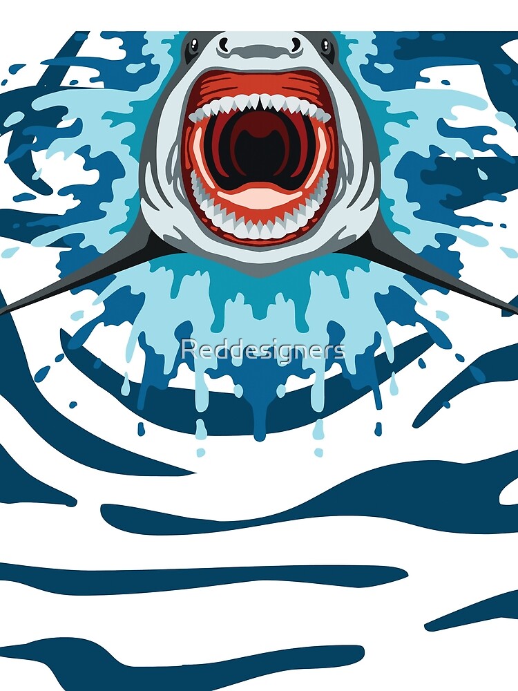 Shark - Ocean - Sea by Art Like Wow