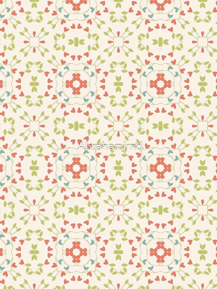 vintage abstract colorful seamless repeat pattern by Abrahamjrnd