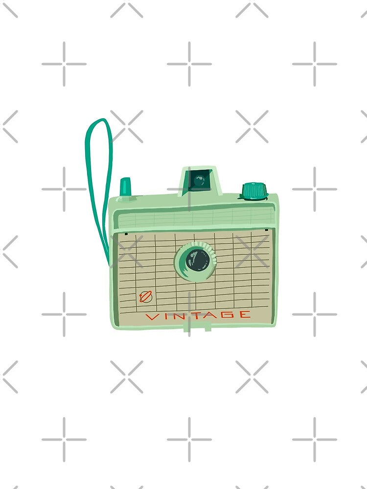 Mint Green Vintage Camera by jenbucheli