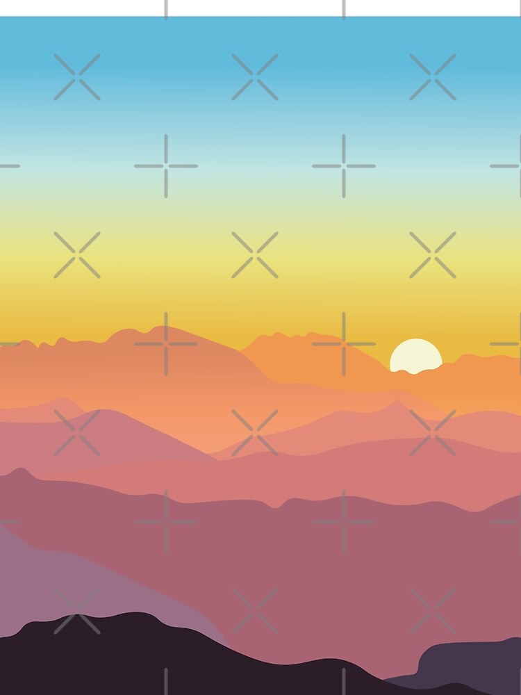 Pink-Tinted Mountain Sunrise by CosioInc