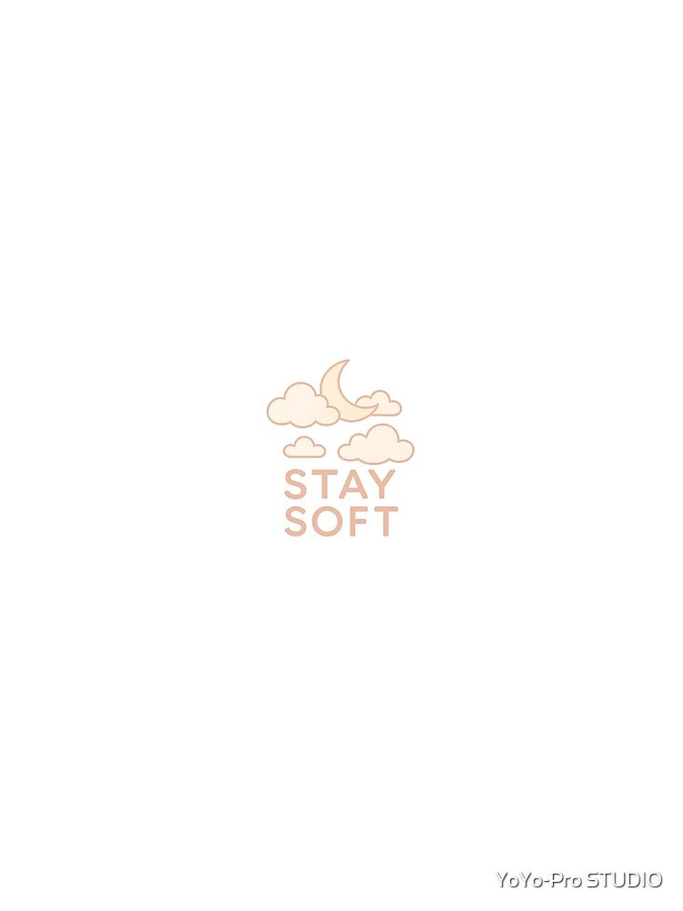 Stay Soft Cute Pastel Sky Art by YoYo-Pro STUDIO