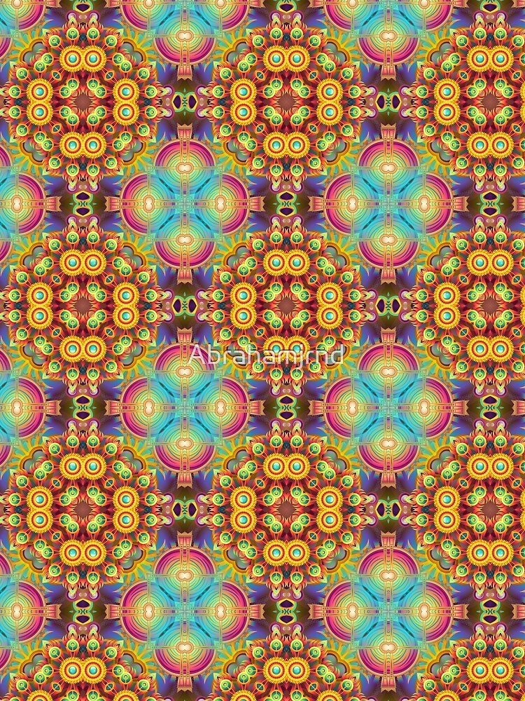 red abstraction green seamless colorful repeat pattern by Abrahamjrnd
