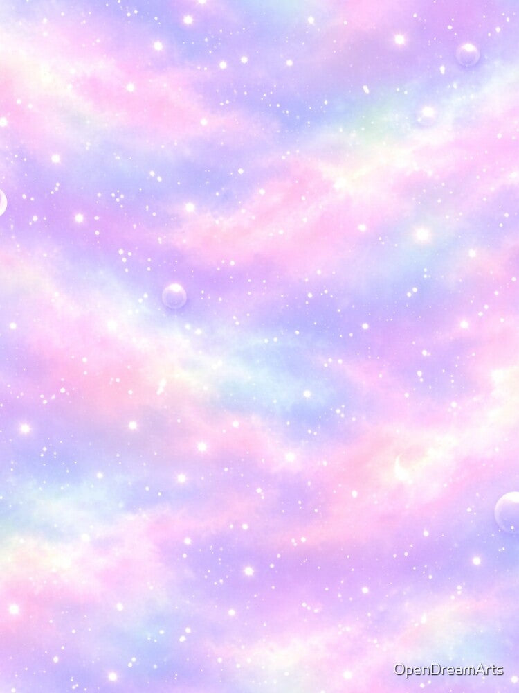 Dreamy Galaxy Pattern – Pastel Nebula Seamless Aesthetic Art by OpenDreamArts