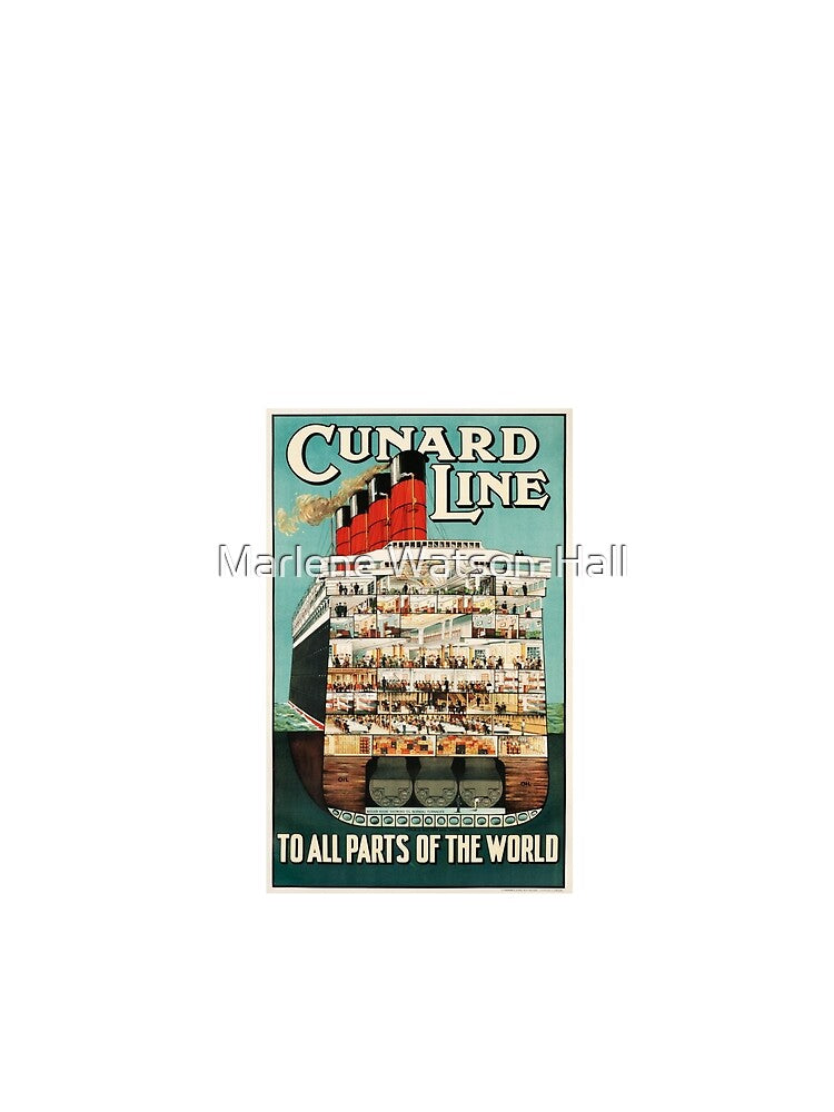 Vintage Cruise Travel Art by Marlene Watson-Hall