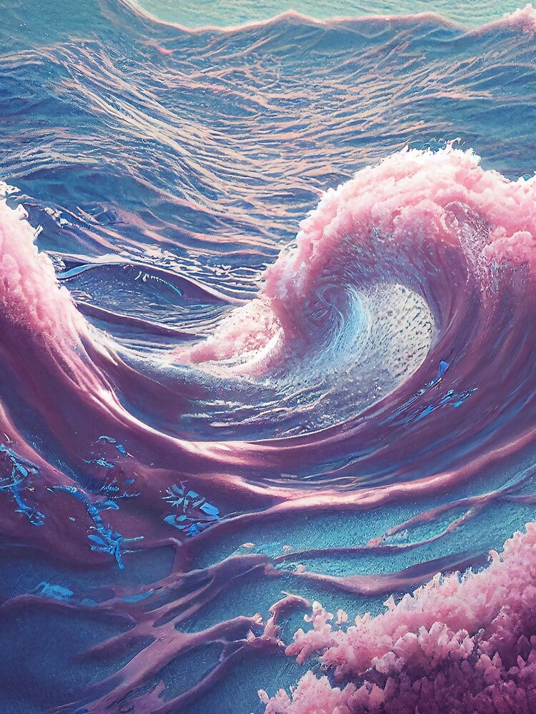Cotton Candy Riptides | Pink Ocean by RottingDreams