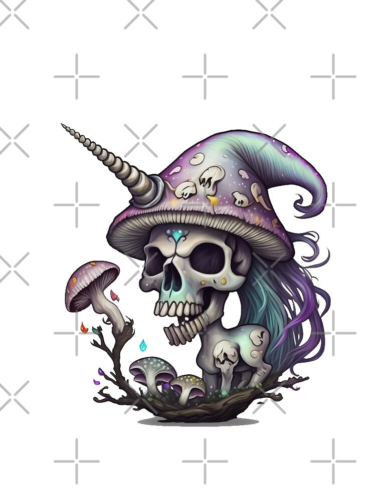 Retro Undead Unicorn by risingphoenix6