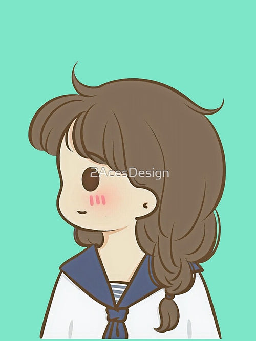 4 - Sailor Girl cute cartoon couples design for children, for family, for brother and sister or for best friends. by 2AcesDesign