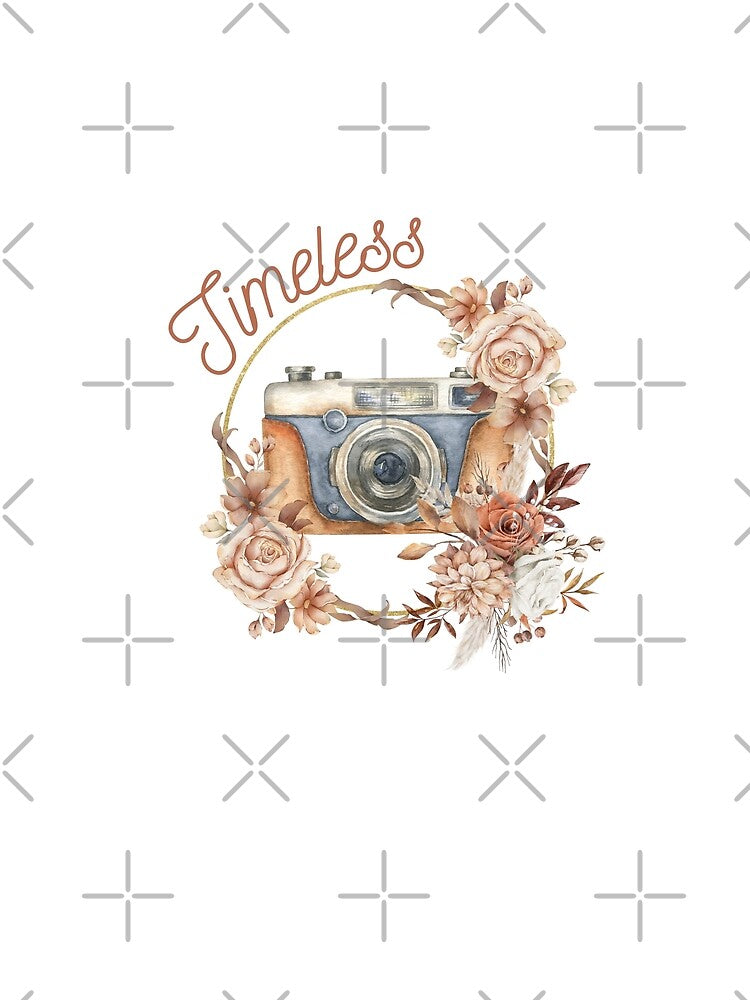Timeless, photography, flowers . vintage camera, vintage flowers, love photography. Gift for photography. - photographer by K.M. Creations