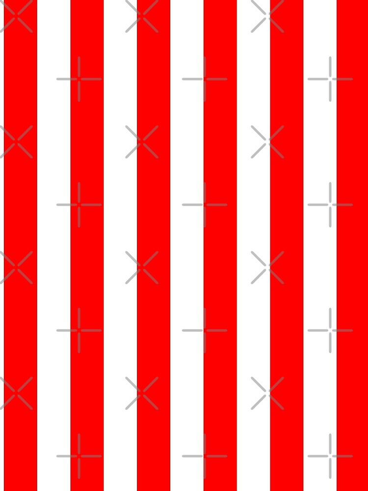 Red and White Vertical Stripes by starrylite