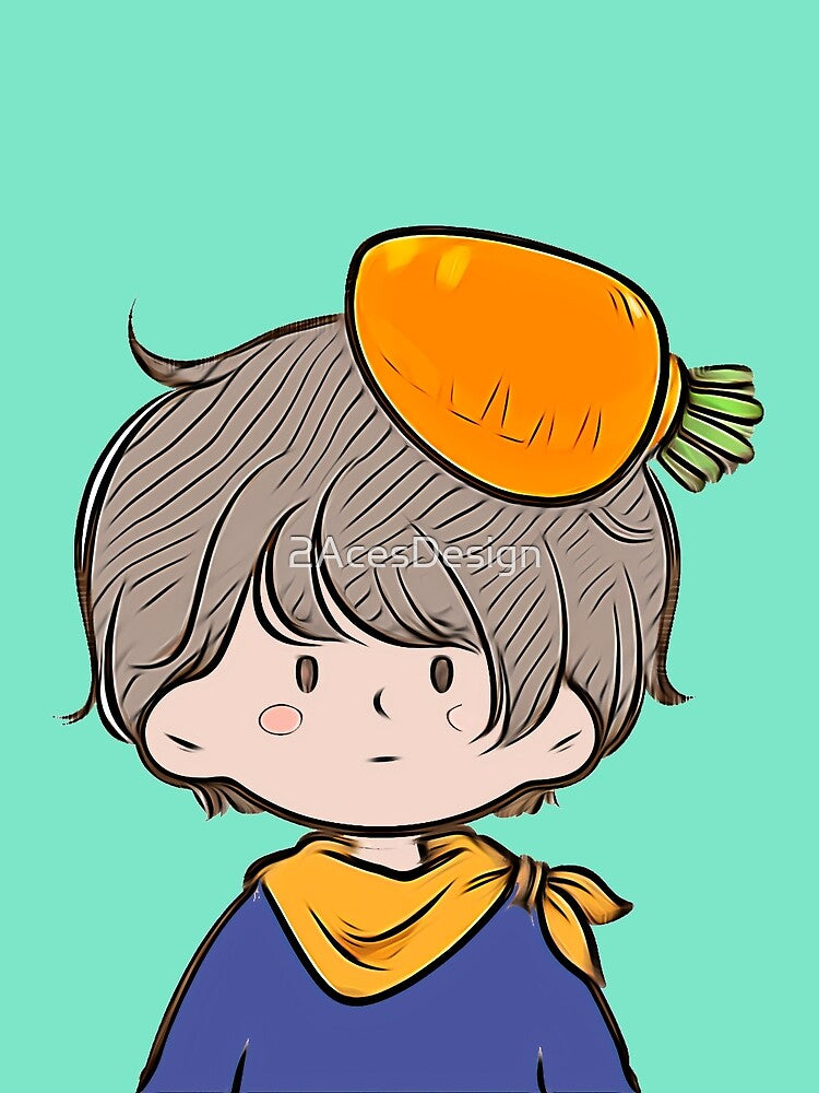 3 - Carrot Boy, cute cartoon couples design for children, for family, for brother and sister or for best friends. by 2AcesDesign