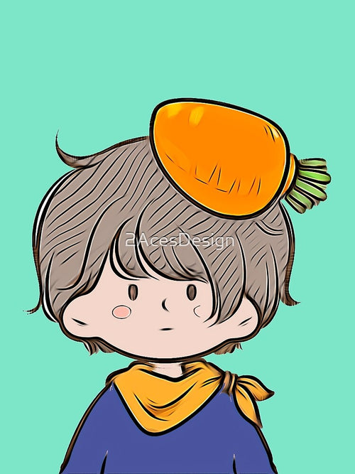 3 - Carrot Boy, cute cartoon couples design for children, for family, for brother and sister or for best friends. by 2AcesDesign