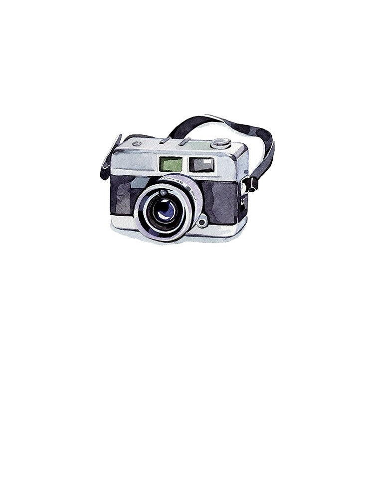 Water painted Camera by ClothingSimple