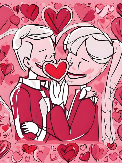 abstract Valentine's Day gift, gift for girlfriend, gifts for her, girlfriend's birthday by X-ecute