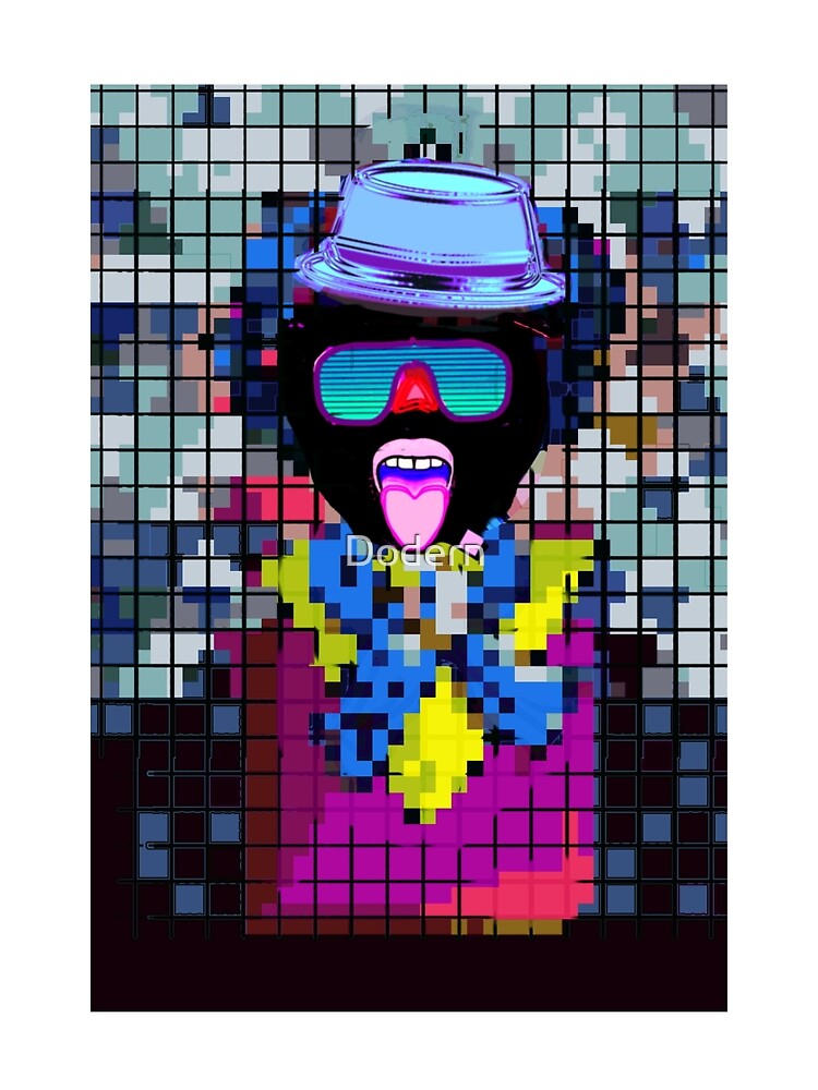 Funny Guy Pixel 8 bit Games Adventure Aesthetic Pixel Art Gift by Dodern