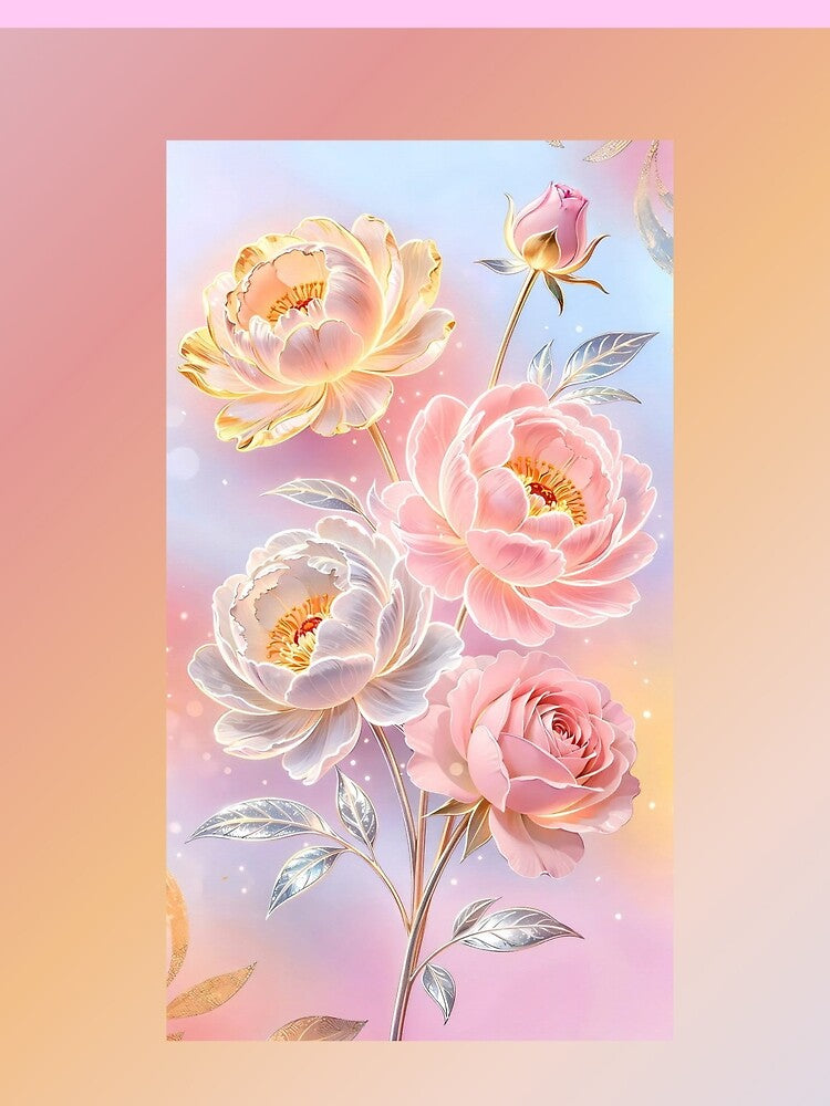 Pastel Palette of Glowing Flowers by DeepikaKrishna