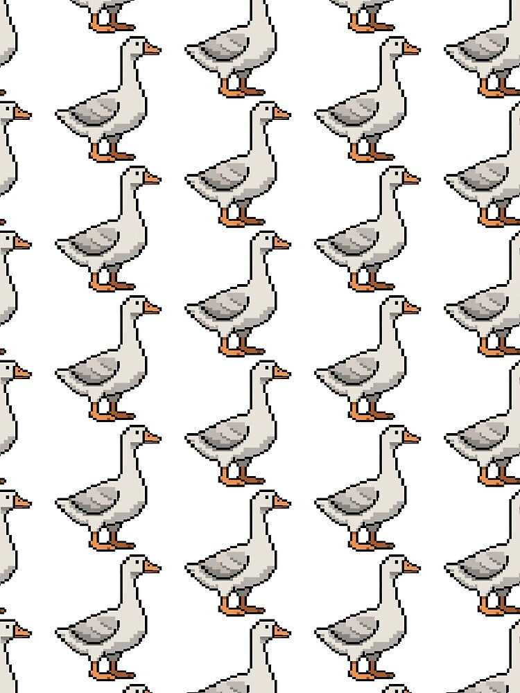 Pixel Goose – Retro 8-Bit Goose Pixel Art Character by onlin3boutiqu3