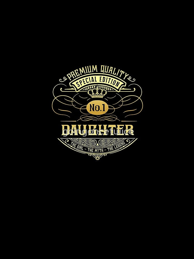 Matching Family Vintage Whiskey Label Daughter by goingoncetwice