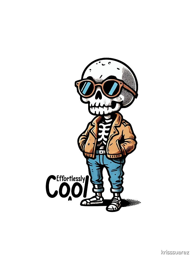 Cool Skeleton - Attitude & Style for Stickers & Apparel by krisssuarez