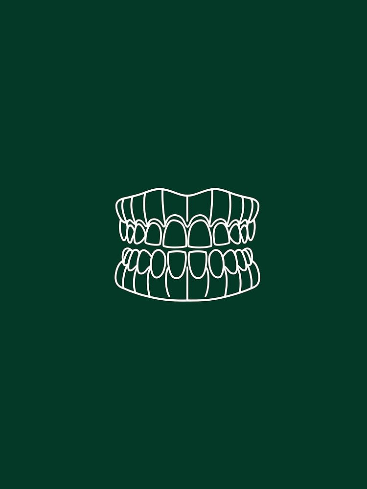 Vintage Aesthetic Tooth Diagram T-Shirt – Dental Art Graphic Tee by Golden-flower22