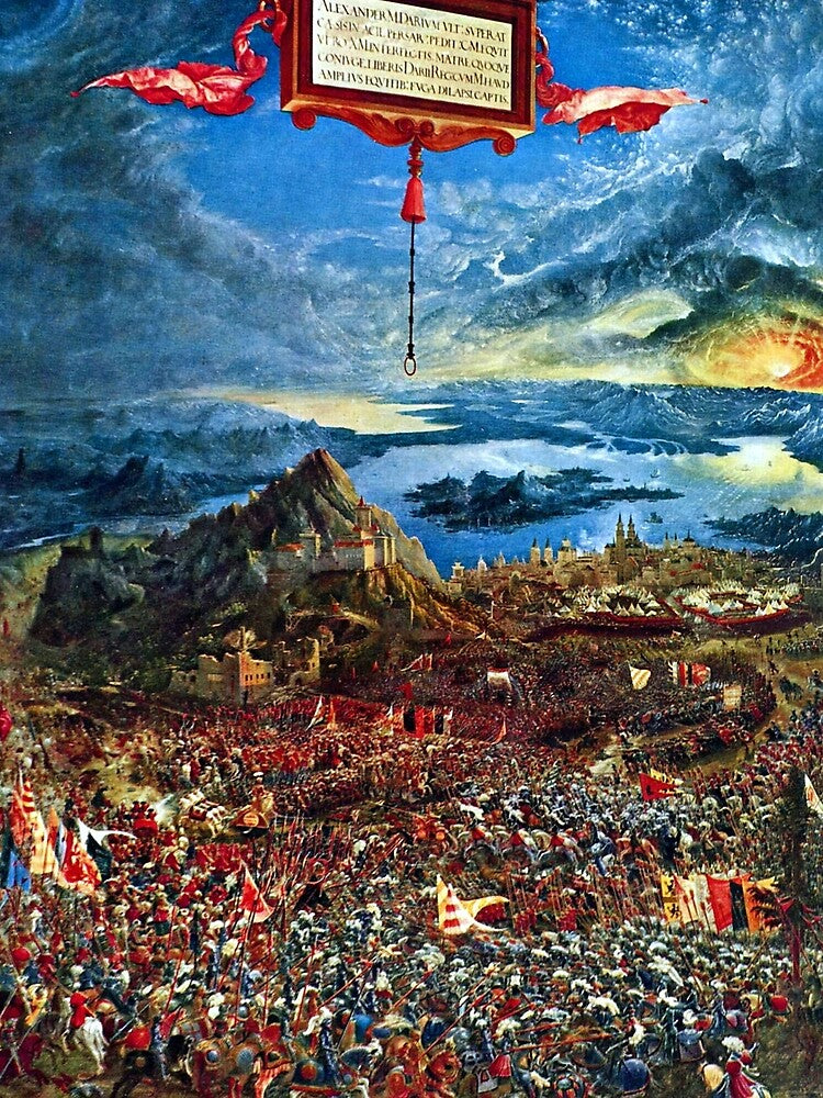 Albrecht Altdorfer's Battle of Issus by mosfunky