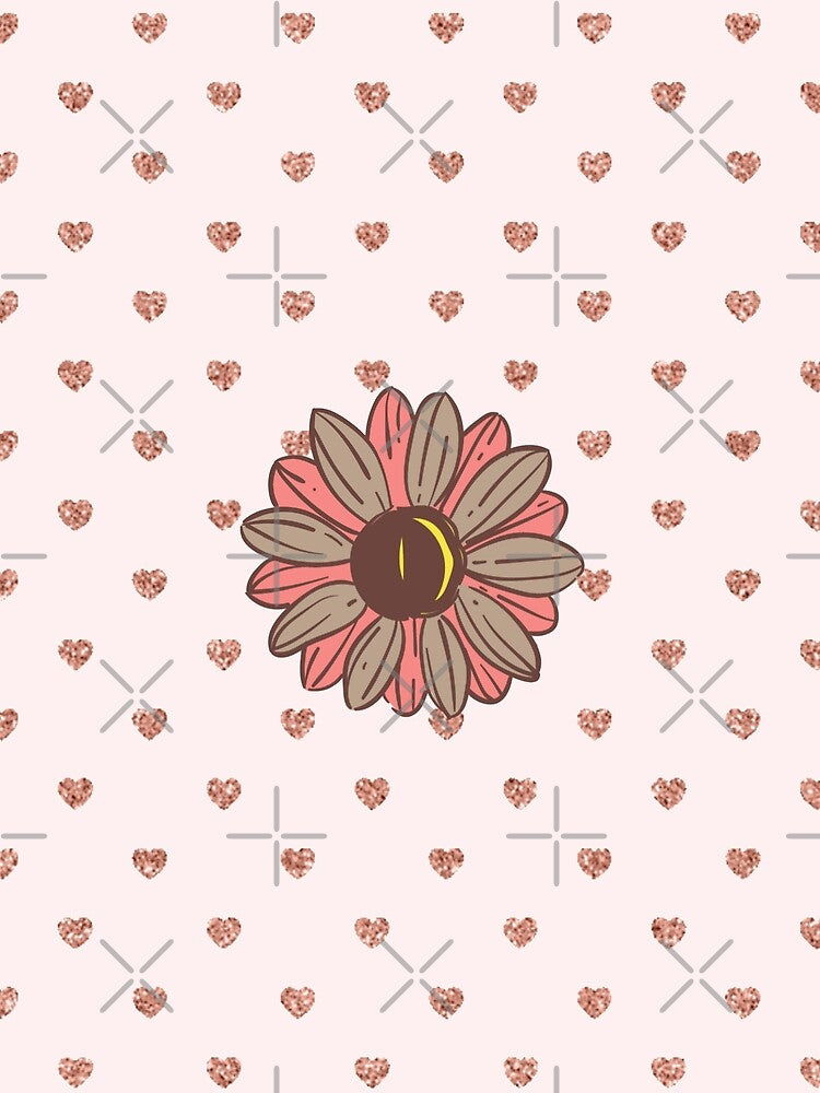 Hearts and Flower - Spring Aesthetic in Pink by iamwowie