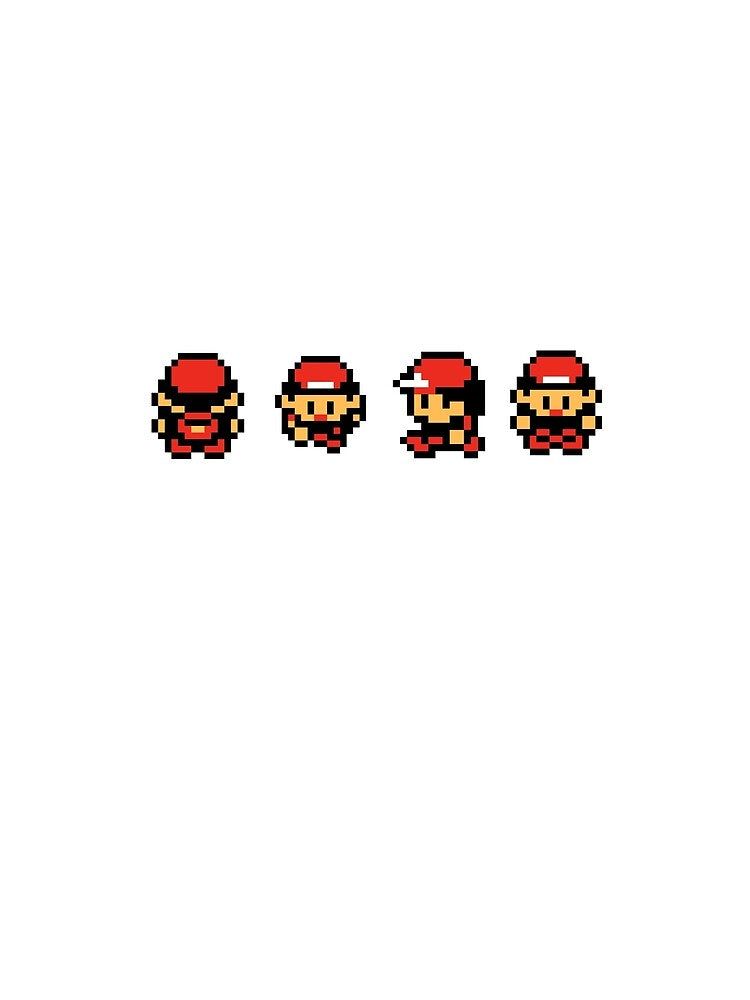 Red and Friends - Gameboy Character - Retro pixel art by ItsRetro90s
