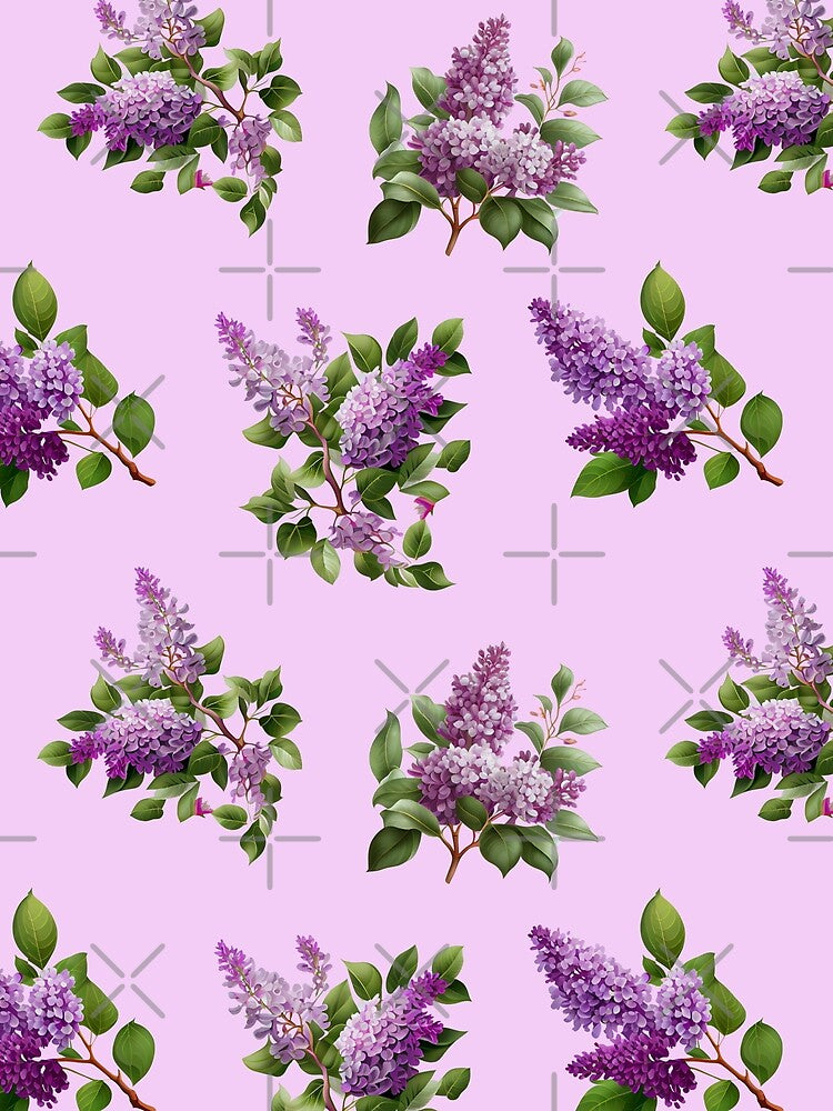 Bring Spring into Your Home with this Beautiful Lilac Tile Pattern by Gadgetaliciouss