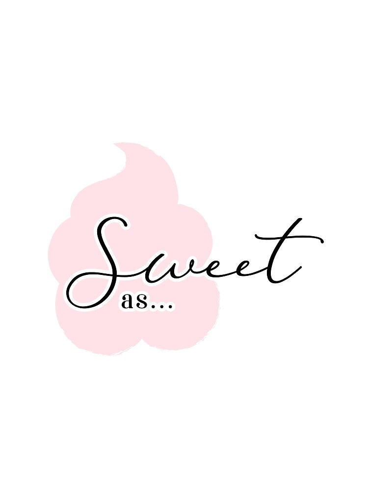 Cotton Candy, sweet as sugar, pink sweet cotton candy by GinyHappyLogo