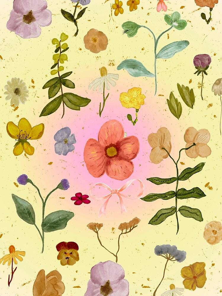 Vintage Flowers - Vintage Cottagecore by bowsbotanicals
