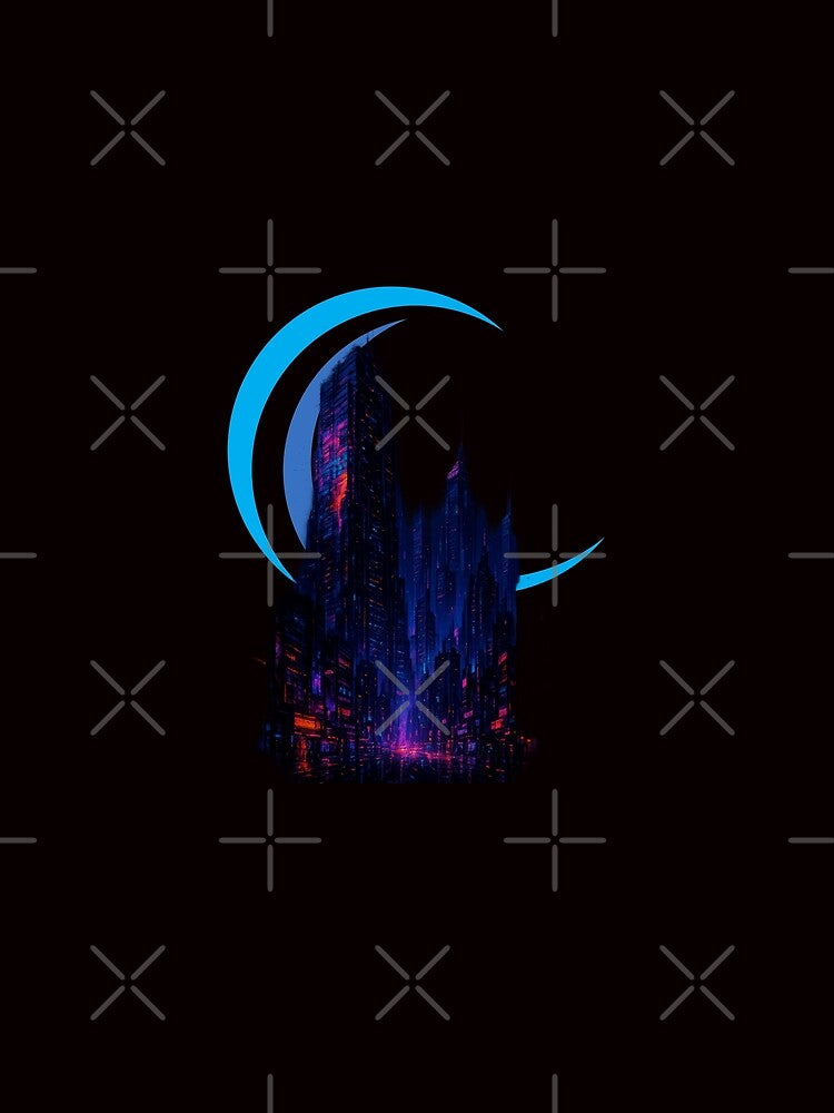 Neon Cyberpunk Skyline – Glitchcore Futuristic Cityscape by Tadeusz1