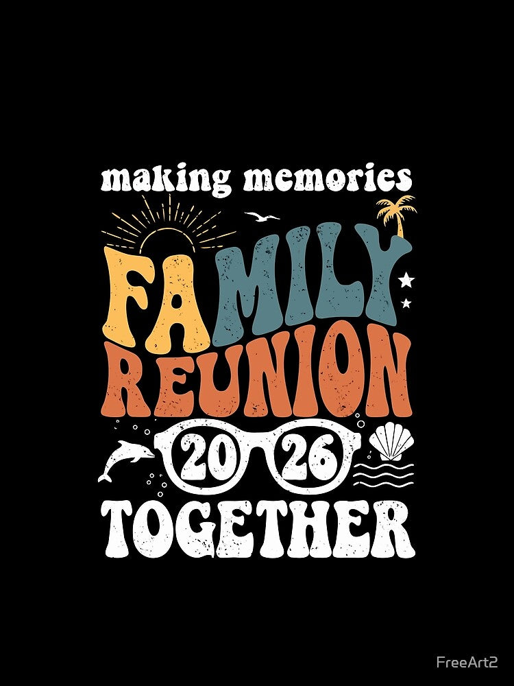 Making Memories Family Reunion 2026 – Retro Summer Vacation Design by FreeArt2