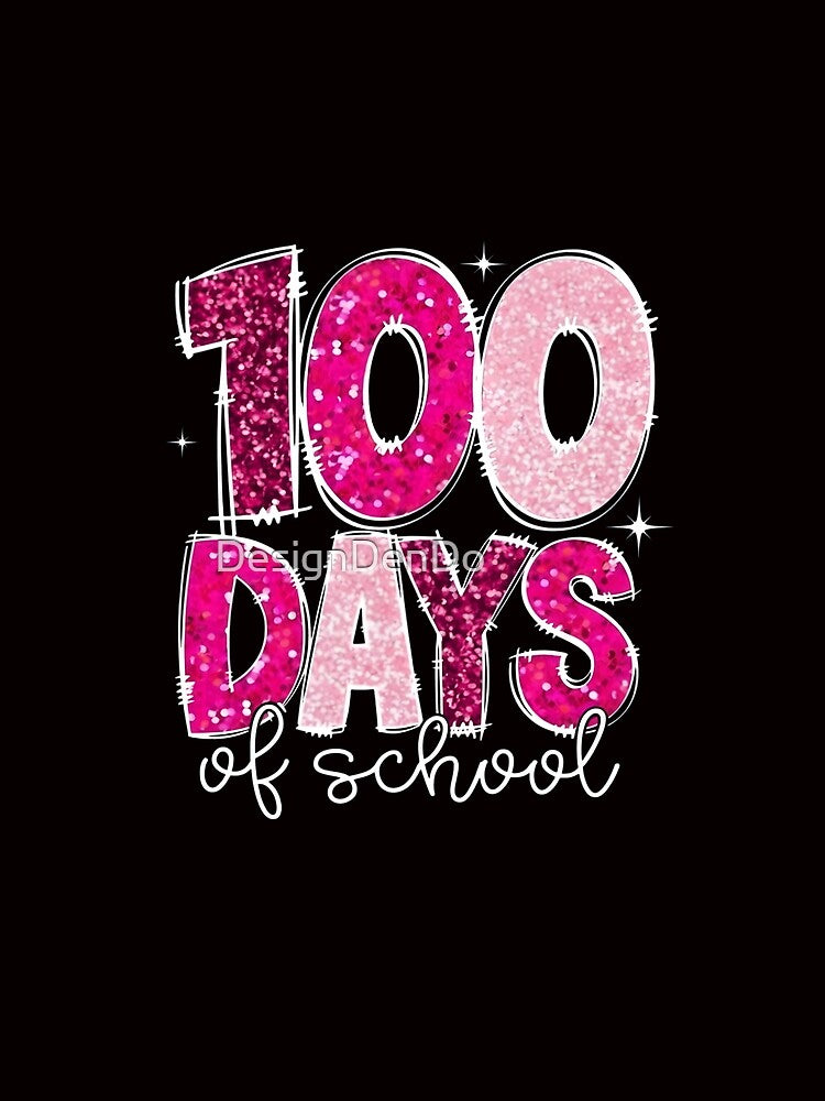 Glitter 100 Days of School, Happy 100 Days of School, School Teacher 100 Days, Glitter Teacher by DesignDenDo ⭐⭐⭐⭐⭐