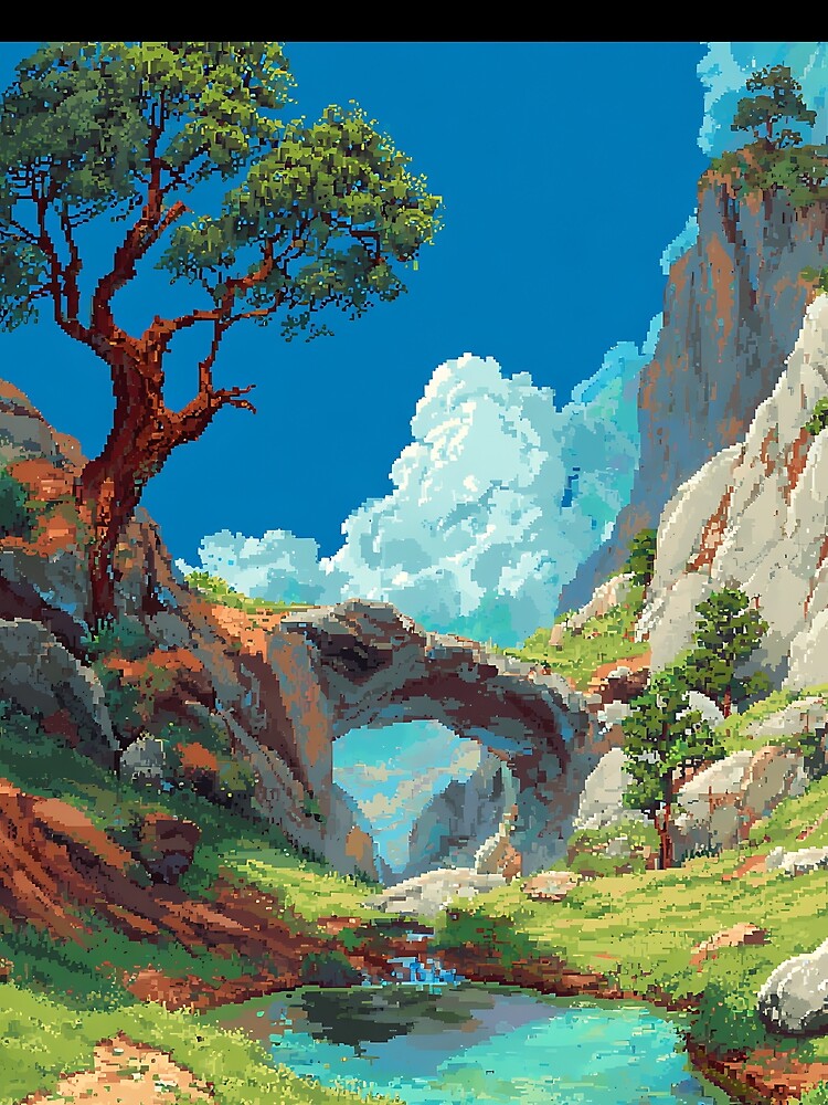 Minimal Pixel Art Nature by bapupa
