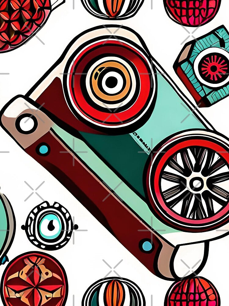 A vintage camera pattern collection by Permana96