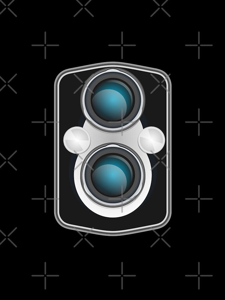 Vintage Camera with Two Lenses by BRU Design