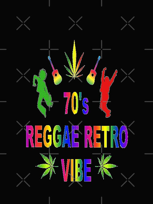 70s Reggae retro vibe design, music minimal abstract art by Adri Barnard