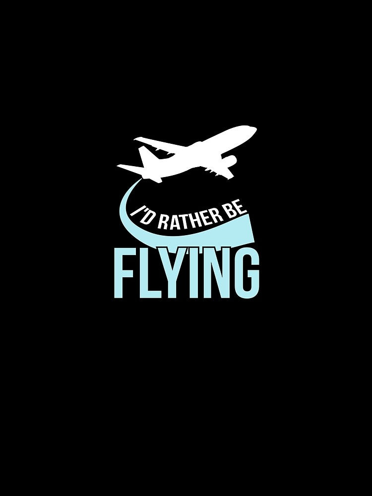 Id Rather Be Flying Hoodie Funny Airplane Pilot Gift by rturuytuyt