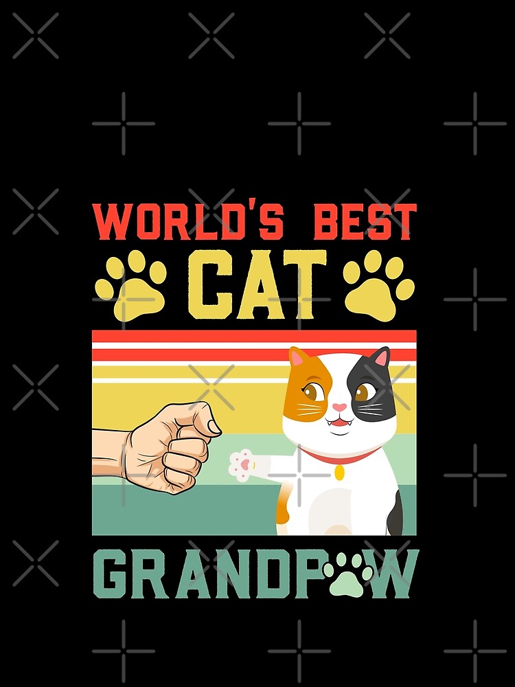 World's Best Cat Grandpaw Father's Day by graphicmeyou