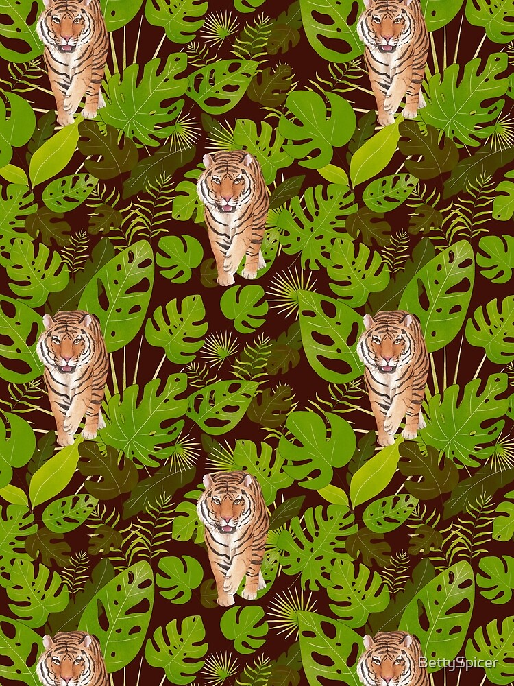 Tiger Jungle Pattern by BettySpicer