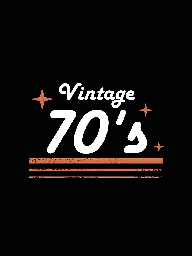 Vintage 70's by GoldenPearPress